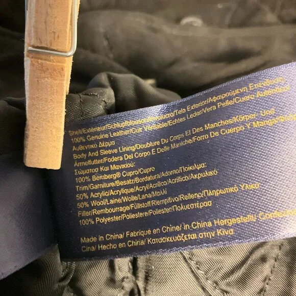 Brooks Brothers Suede Leather Black Safari Field Jacket Coat Men’s XXL NWT - Picture 9 of 16